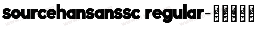 sourcehansanssc regular字体转换